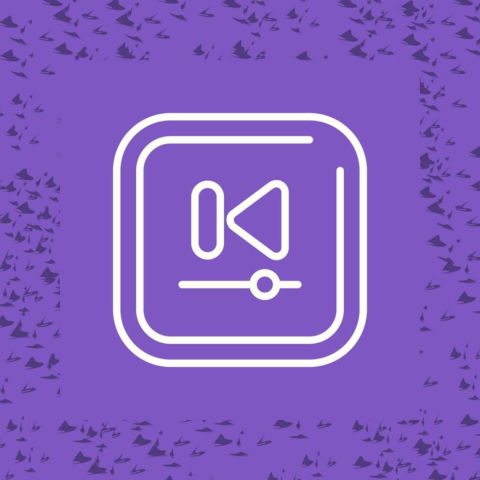 Video Previous Track Square Vector Icon