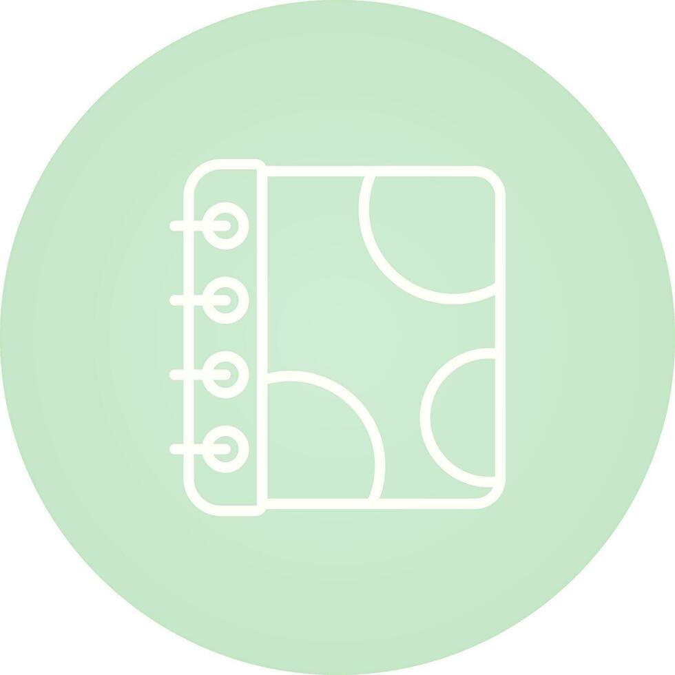 Notebook with Decorative Vector Icon