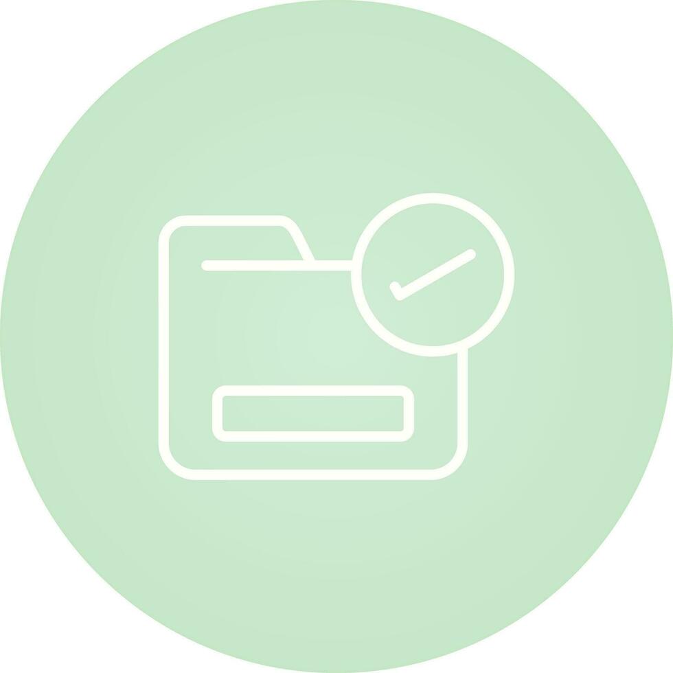 Folder with a Checkmark Vector Icon