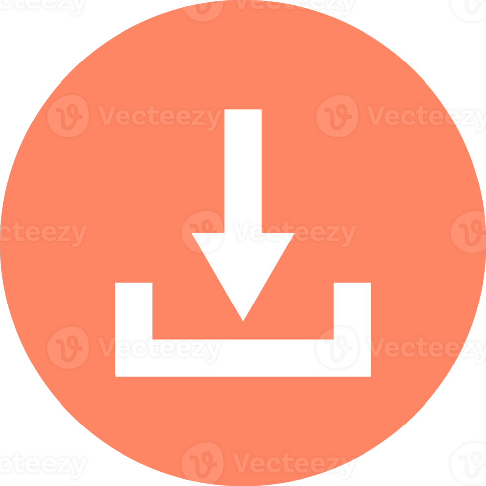 Download icon, Flat style for graphic and web design illustration png