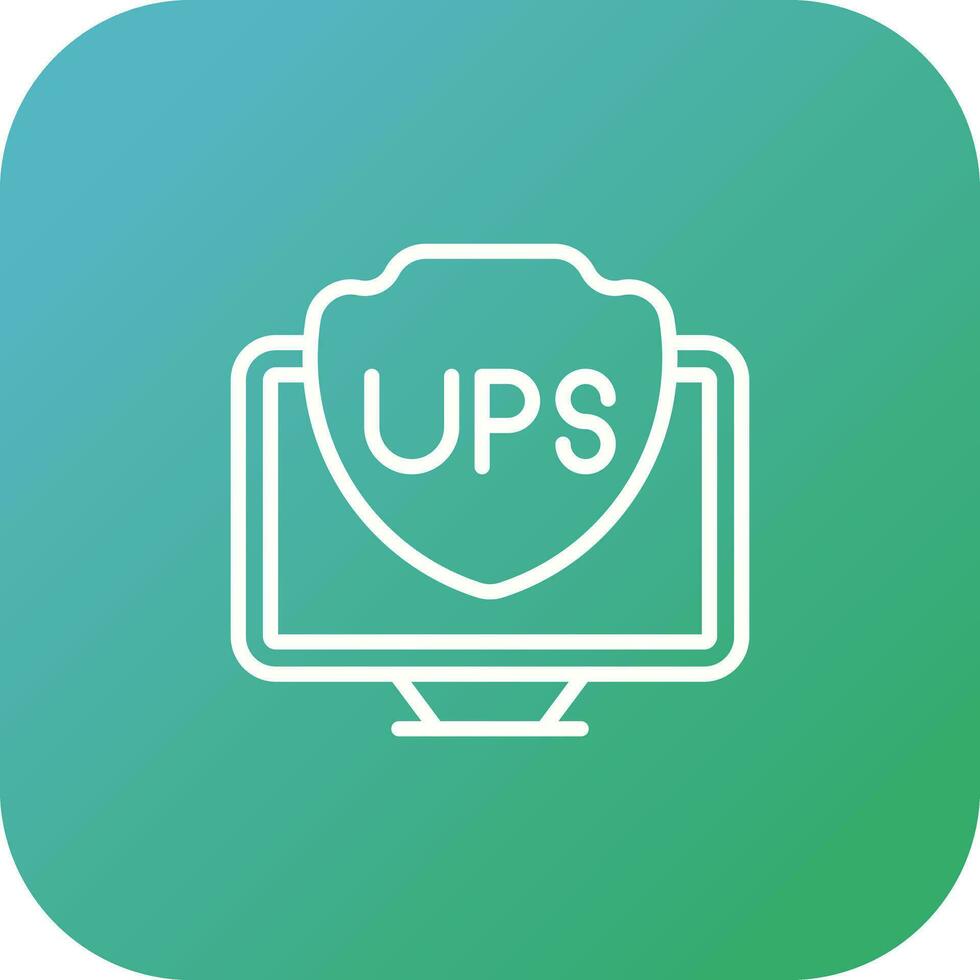 UPS vector icono