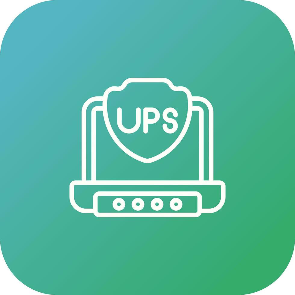 UPS vector icono