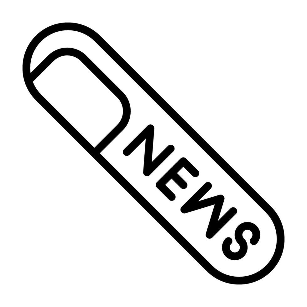 Rolled Up Newspaper Vector Icon