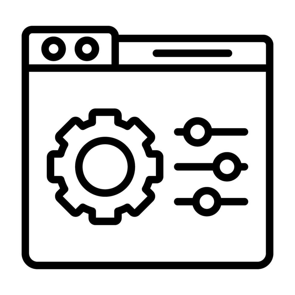 icono de vector de panel de control