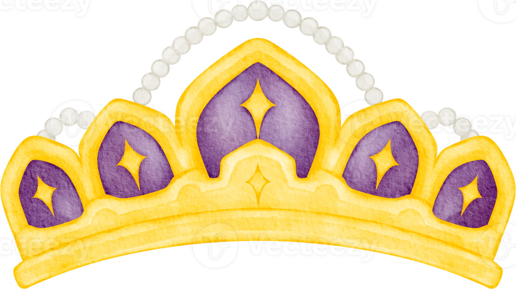watercolor princess crown png