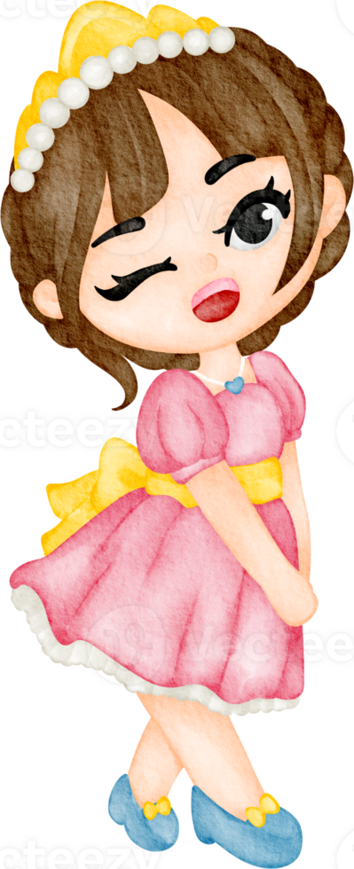 watercolor little princess png