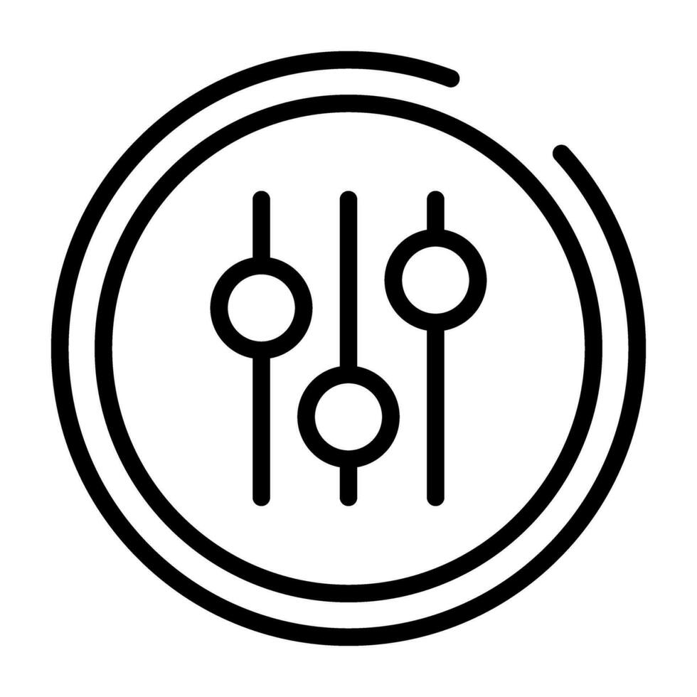 Audio Equalizer Vector Icon