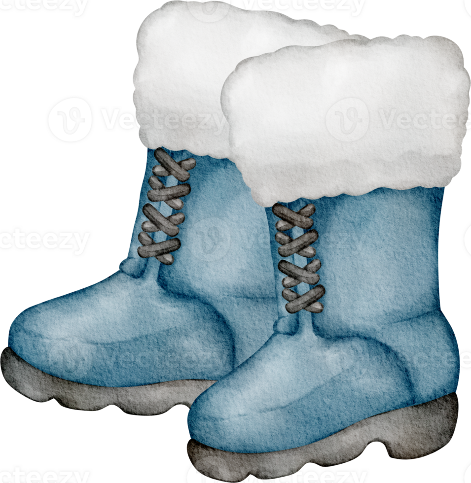 acuarela invierno botas png