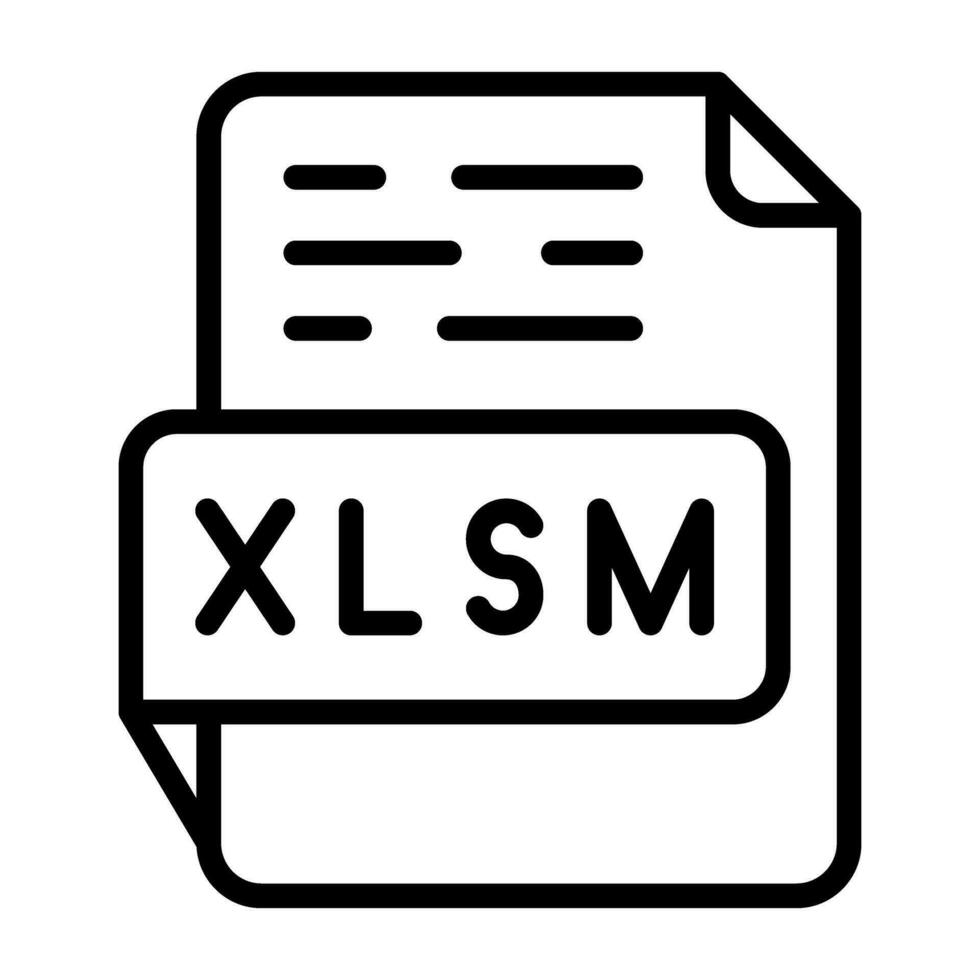 XLSM Vector Icon