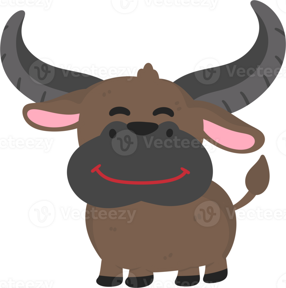 buffalo cartoon illustration png