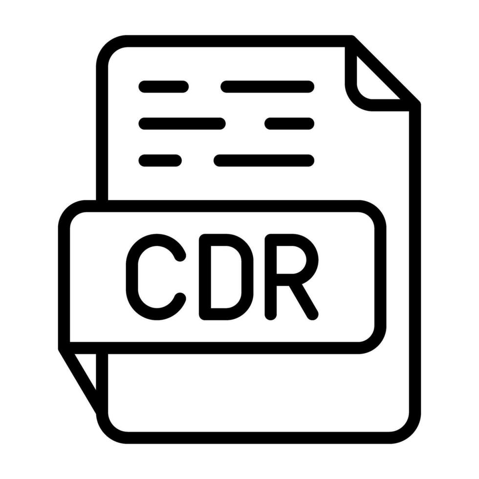 CDR Vector Icon