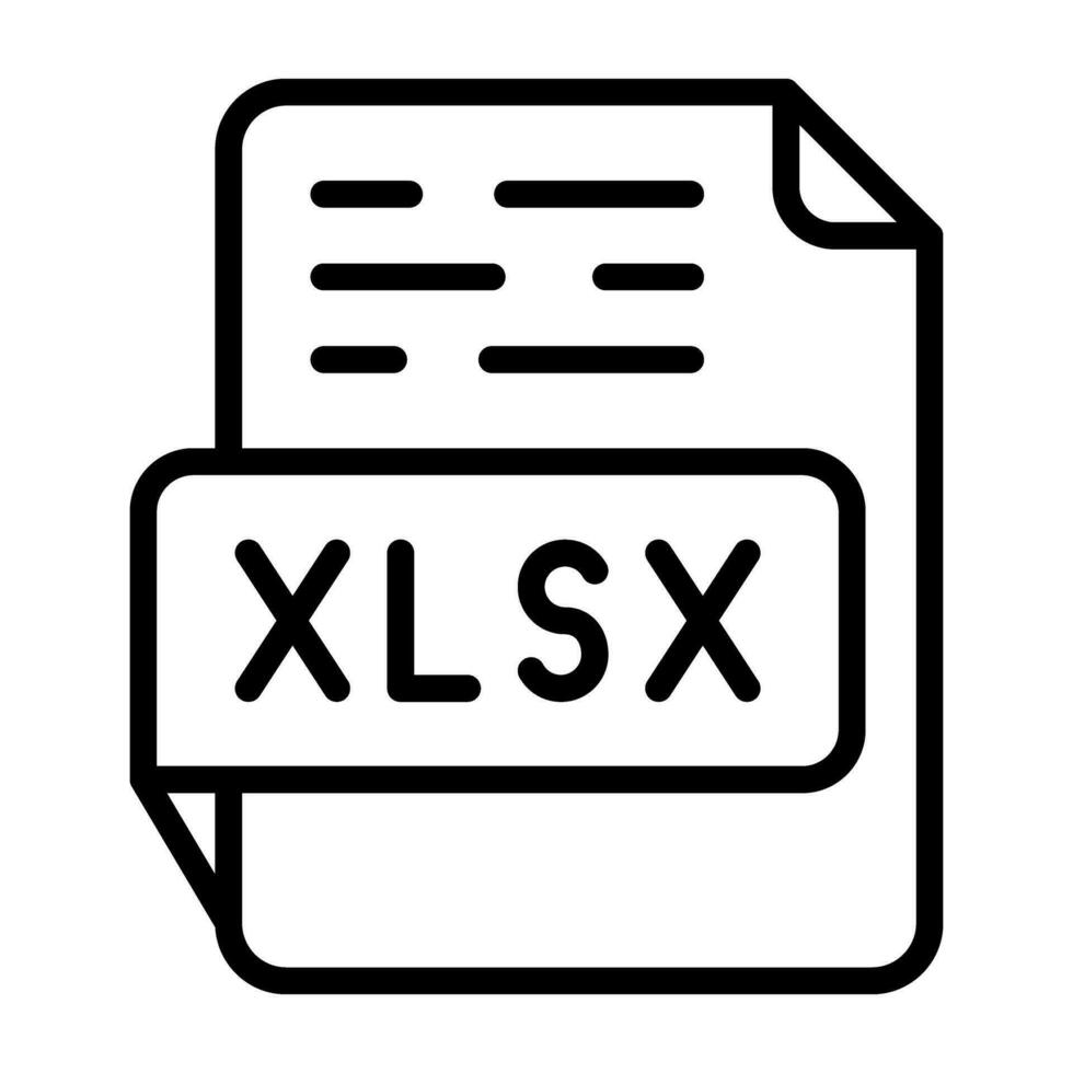 icono de vector xlsx