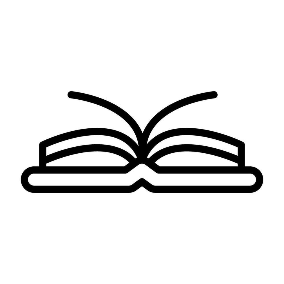 Open Book Vector Icon