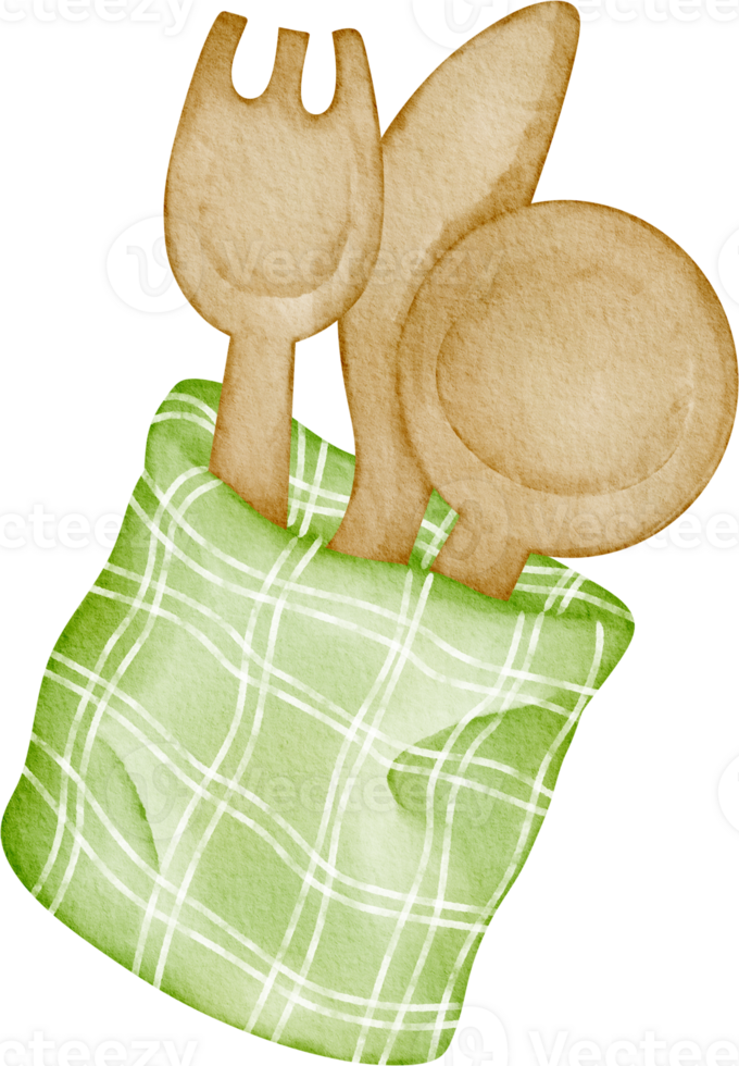 wooden cutlery clip art png