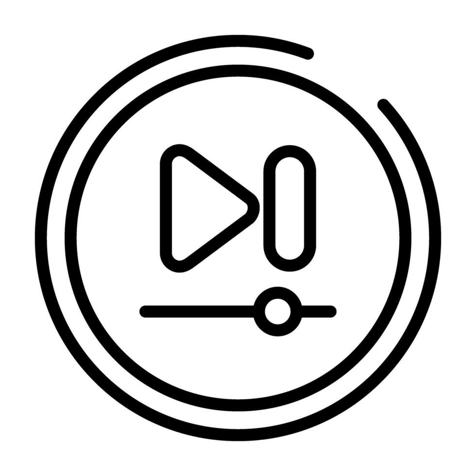 Video Next Track Button Vector Icon