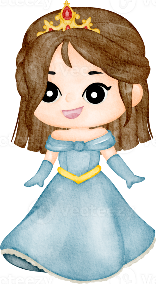 watercolor princess clip art png