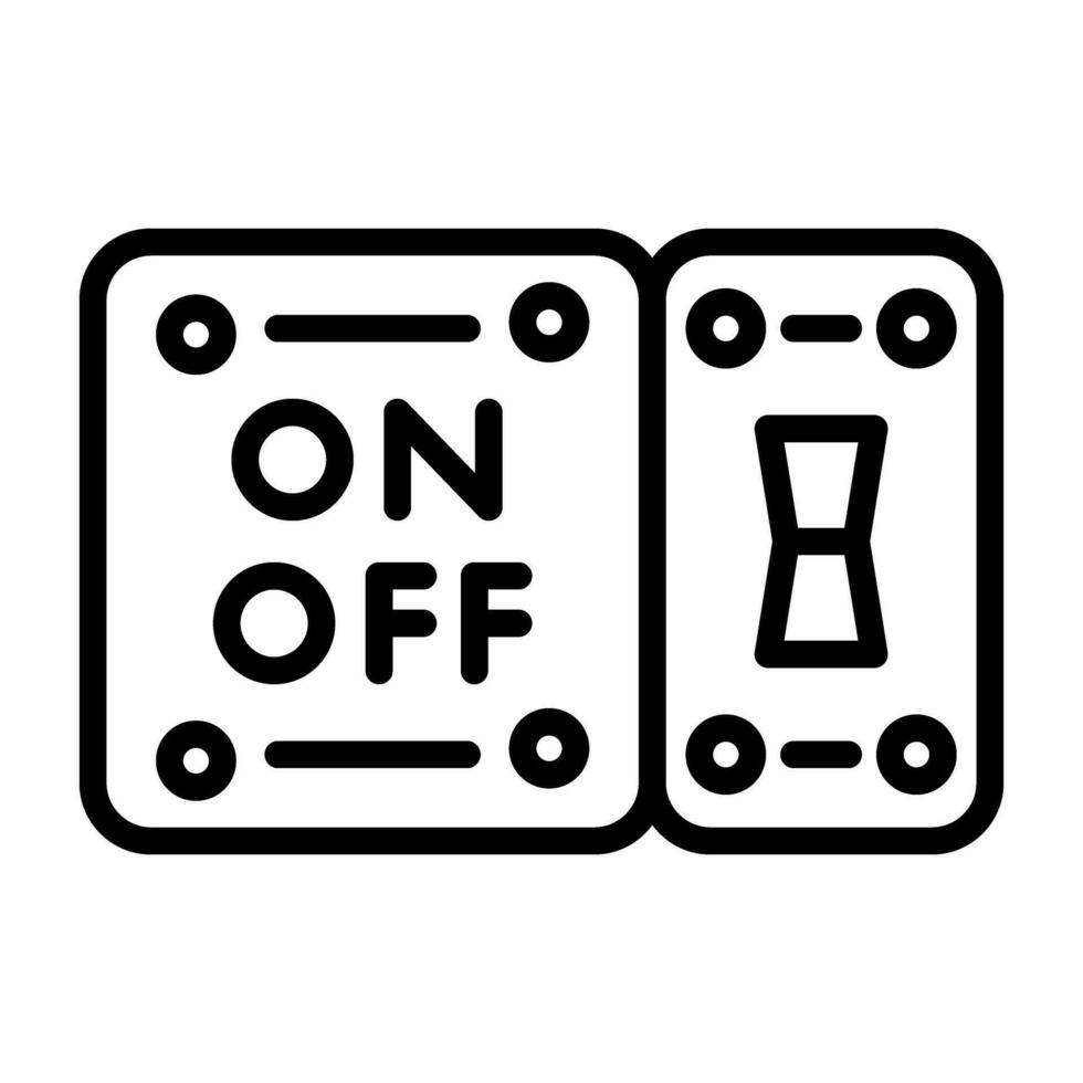 Light Switch Vector Icon