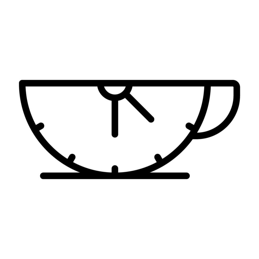 icono de vector de tiempo de café