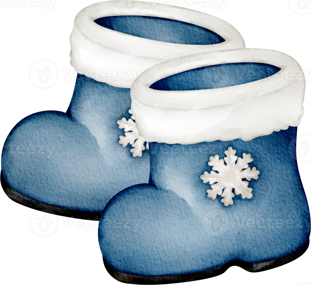 watercolor winter shoes png