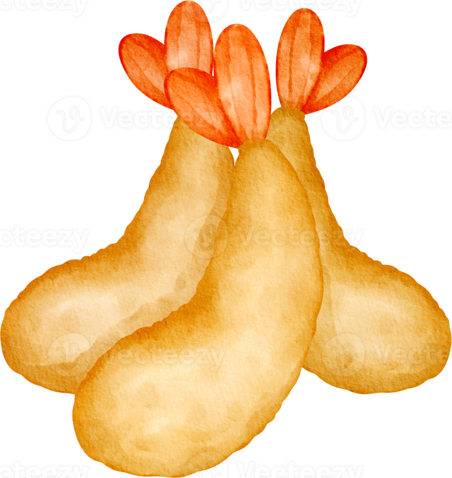 watercolor japanese tempura png