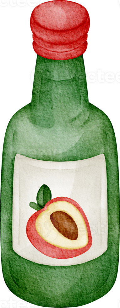 watercolor food soju png