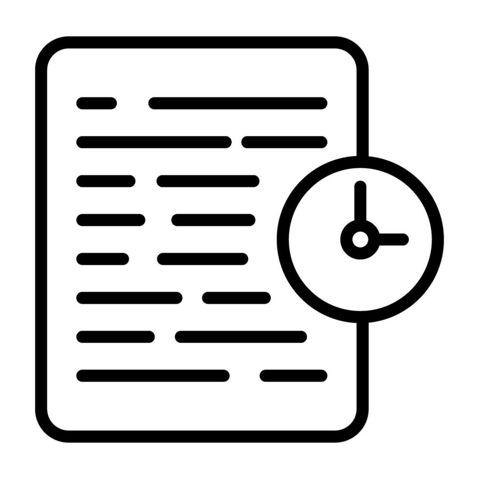 Document History Vector Icon