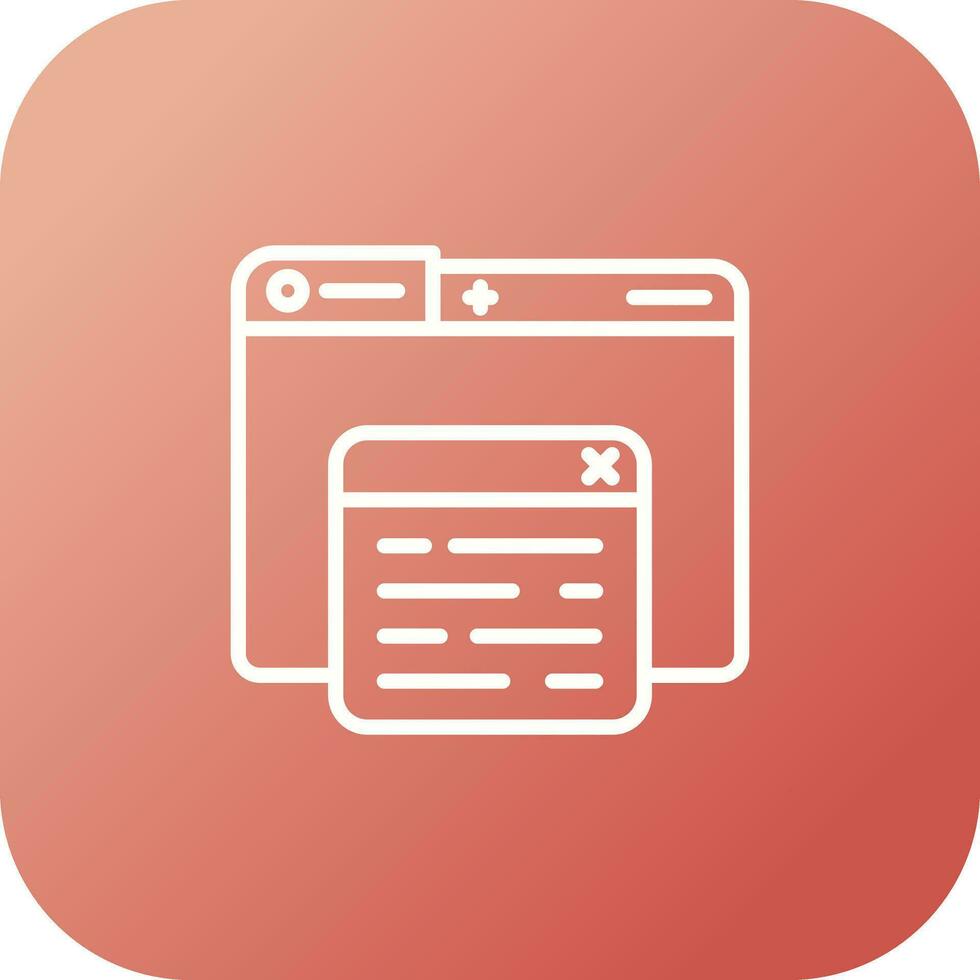 Pop Up Vector Icon