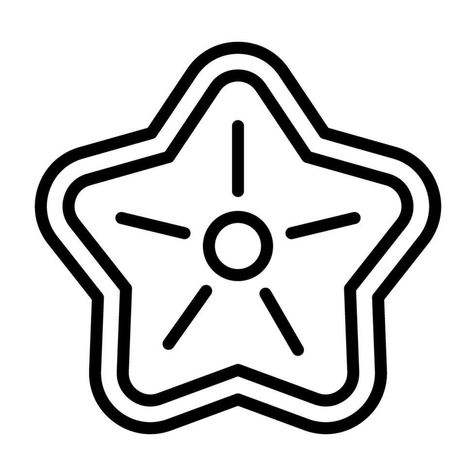 icono de vector de estrella de mar