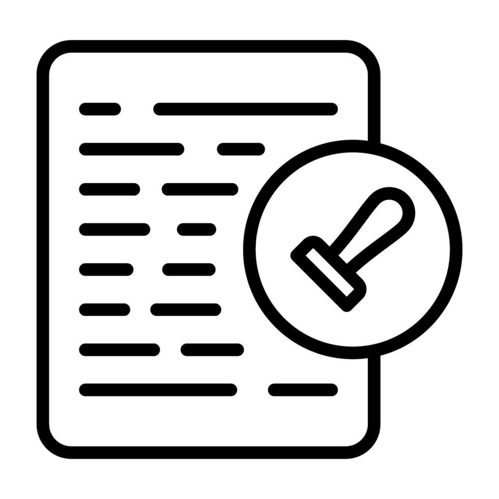 Document Permissions Vector Icon