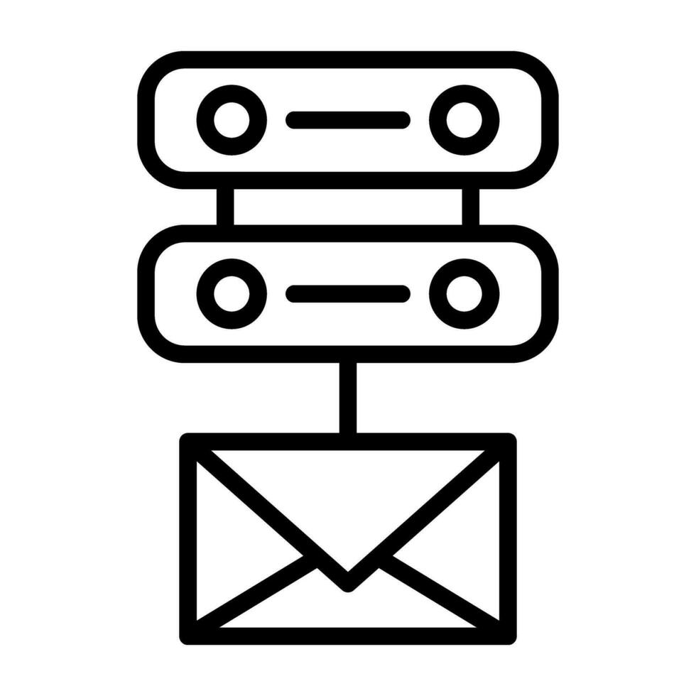 Email Server Vector Icon