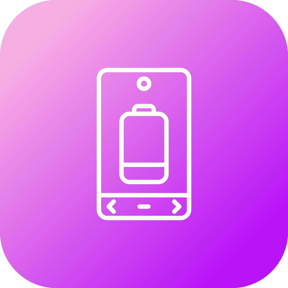 Battery Low Vector Icon