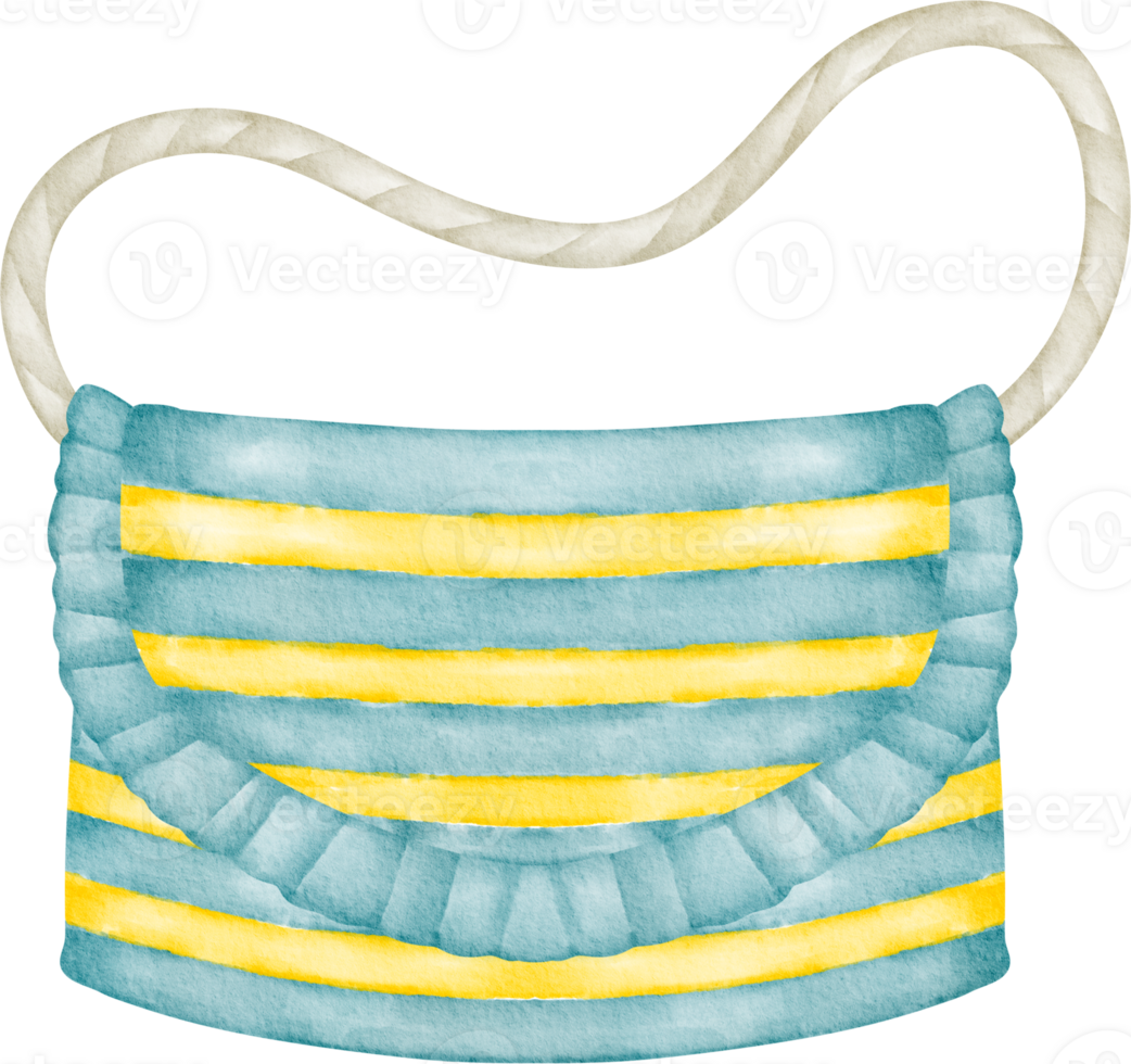 watercolor bag clip art png