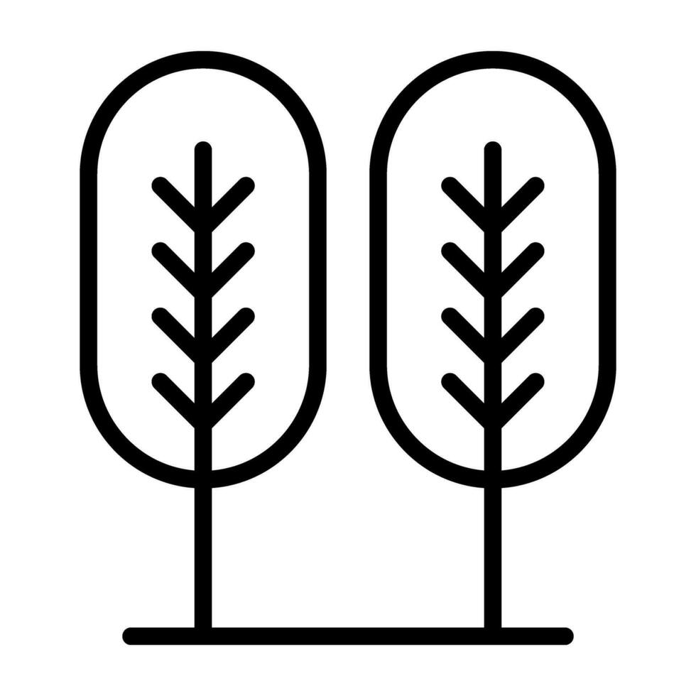 Birch tree Vector Icon