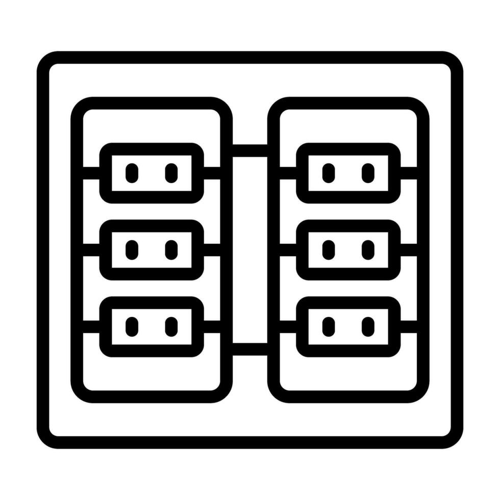 Server Room Vector Icon