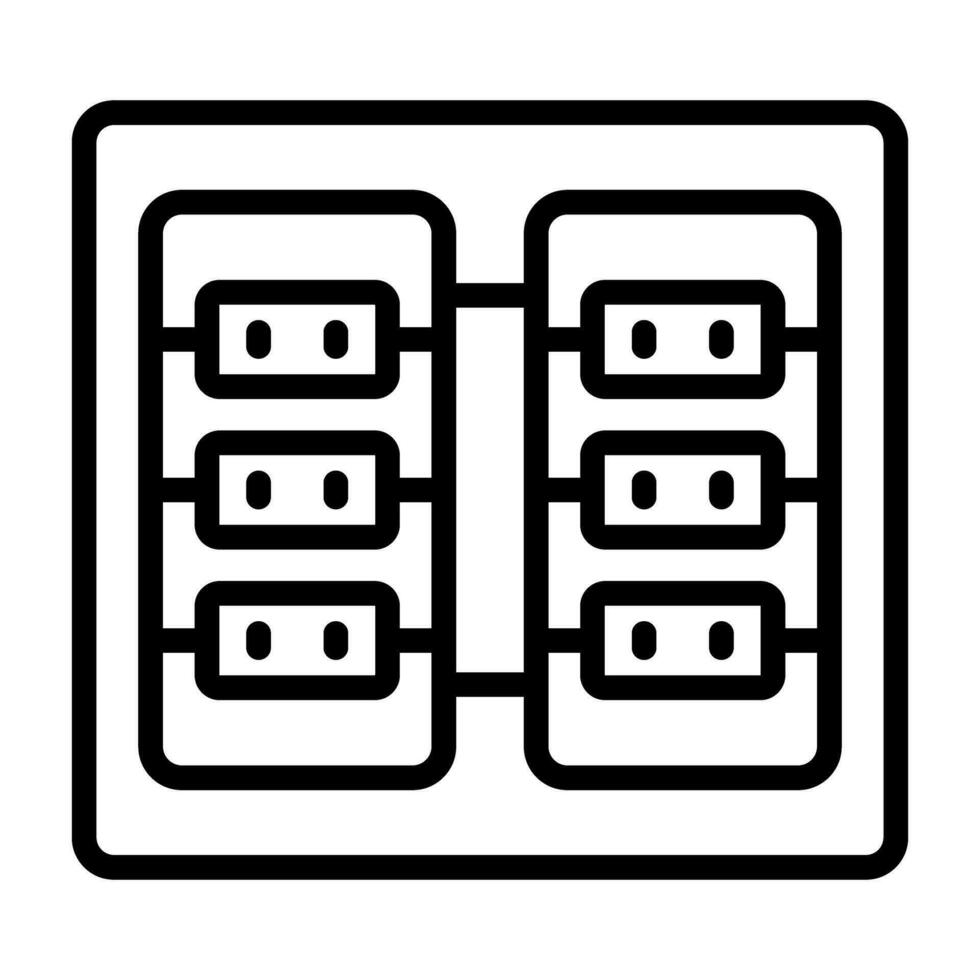 Server Room Vector Icon