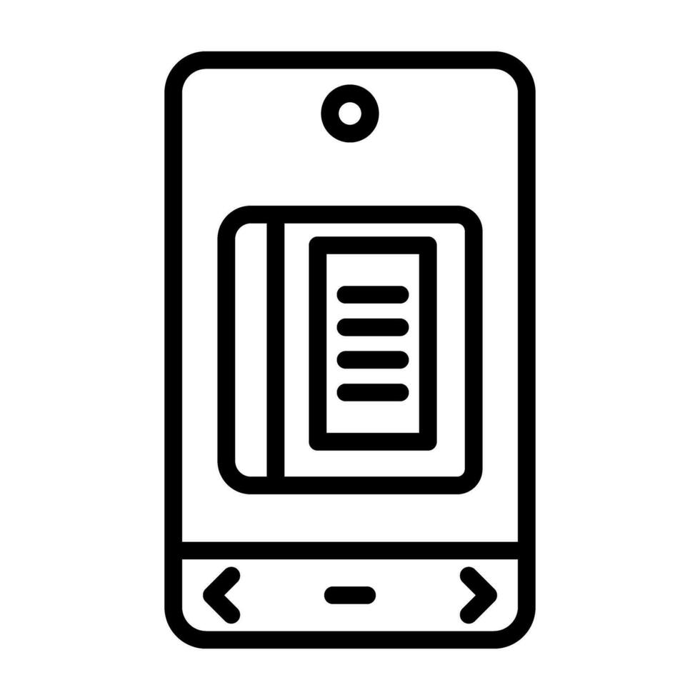 E Book Vector Icon