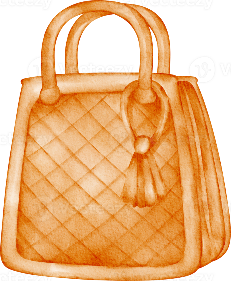 watercolor handbag clip art png