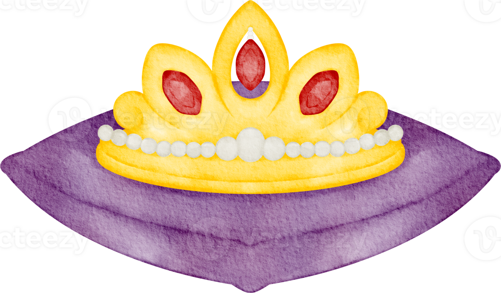 aquarelle Princesse couronne agrafe art png