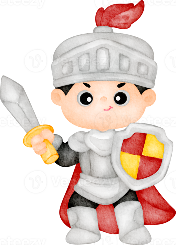watercolor knight clip art png