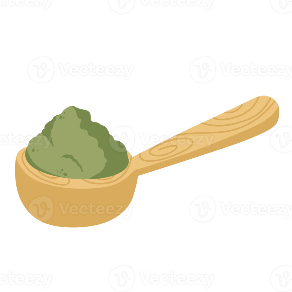matcha green tea illustration png