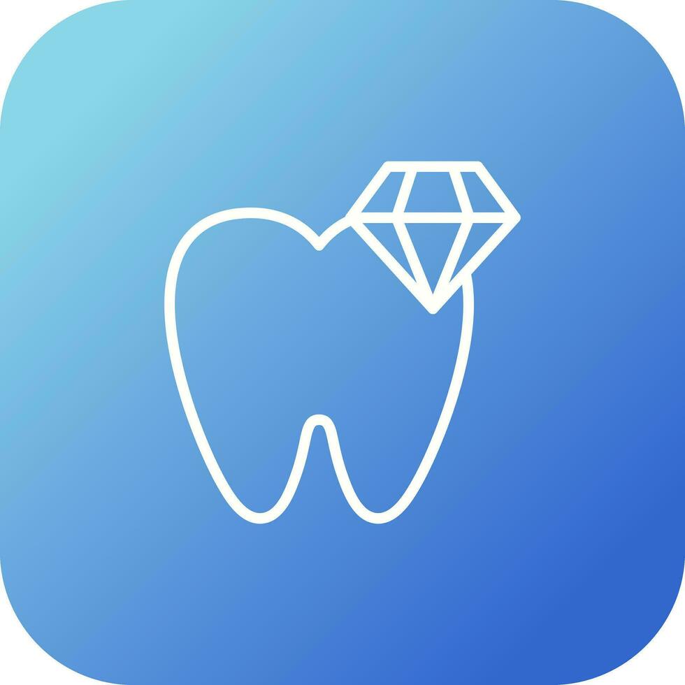 blanco dientes vector icono