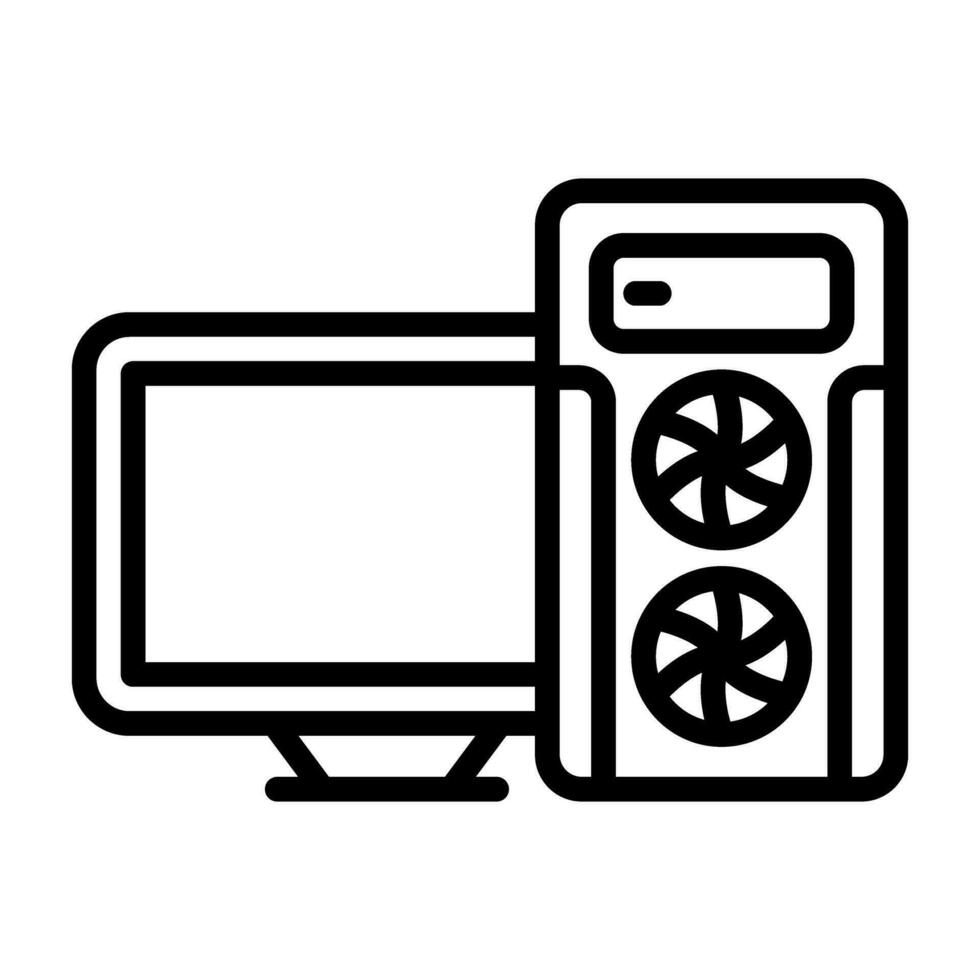 Gaming Pc Vector Icon