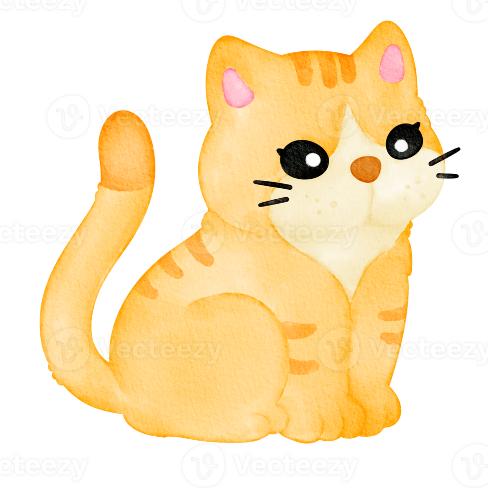 watercolor animal cat png