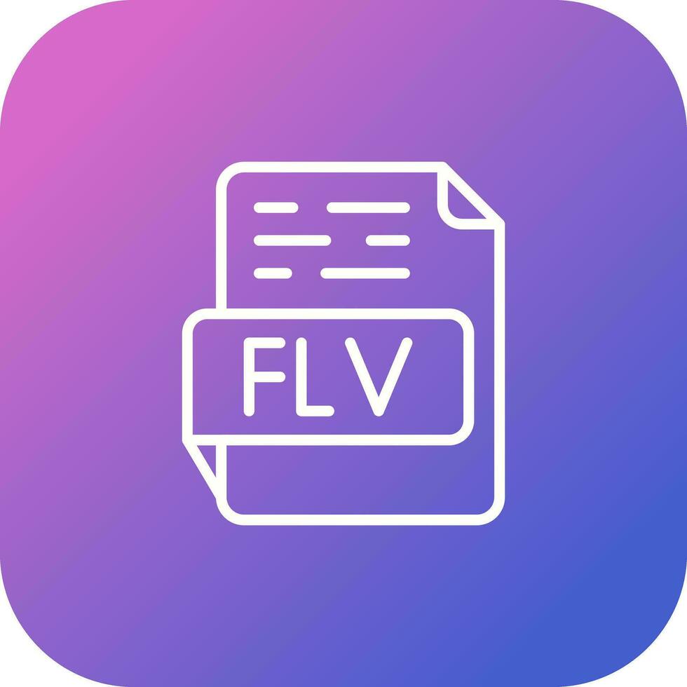 FLV Vector Icon