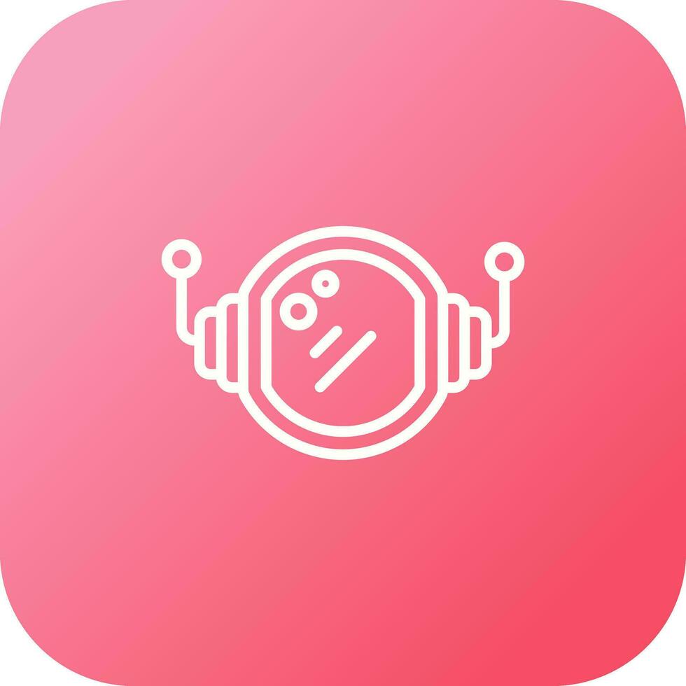 Astronaut Helmet Vector Icon