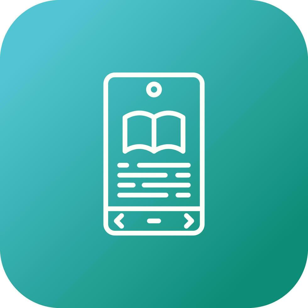 E book Reader Vector Icon