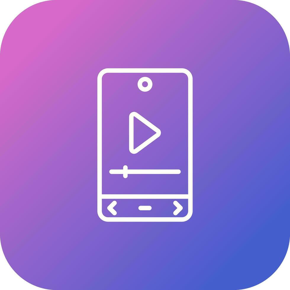 Video Player Vector Icon