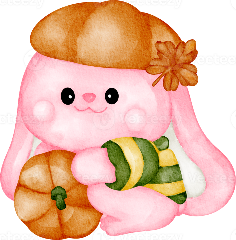 watercolor cute rabbit png