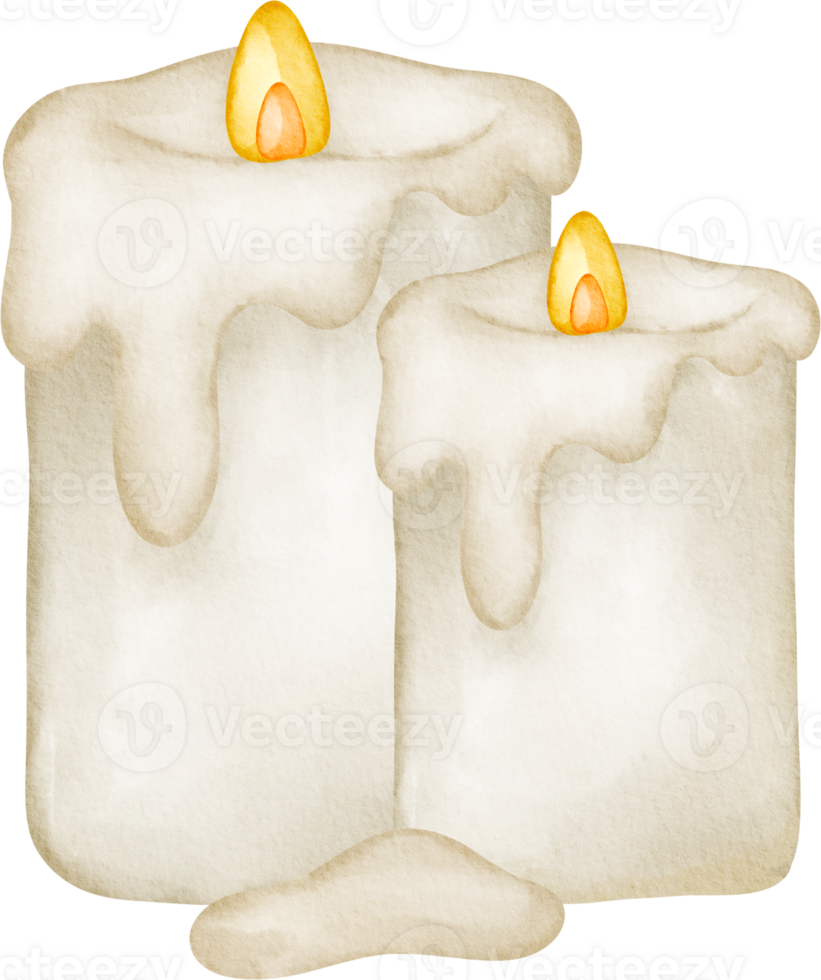 watercolor candle clip art png