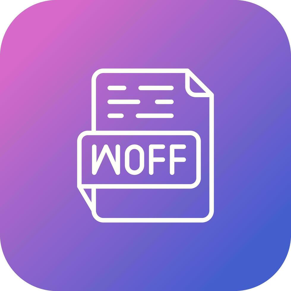 WOFF Vector Icon